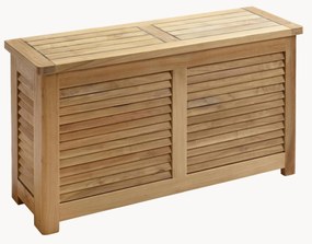 Cassapanca stretta in legno di teak fatta a mano Storage