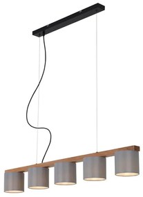 Lampadario Design Wood&Style 5x E14