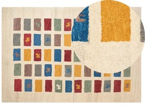 Tappeto Gabbeh  lana multicolore 140 x 200 cm MURATLI Beliani