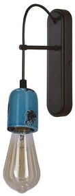 Lampada da parete in metallo nero-blu Vider - Candellux Lighting
