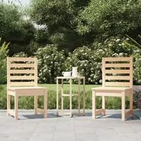 Sedie da Giardino 2pz 40,5x48x91,5 cm Legno Massello di Pino 824025