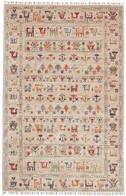 Samarkand Tappeto orientale 190x120 Marrone (Pakistan) Annodato A Mano