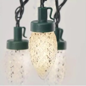 Catena di Natale LED da esterno 50xLED/8 funzioni 14,8 m IP44 bianco caldo