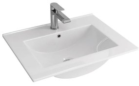 New Line Lb Lavabo 60x47 da incasso Per Mobile Bagno In Porcellana Bianco