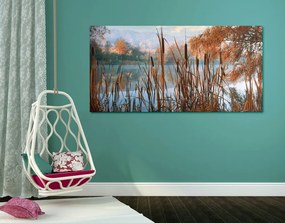 Quadro su tela – Fiume nel mezzo della natura autunnale