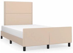 Giroletto Senza Materasso Cappuccino 120x190 Cm İn Similpelle /