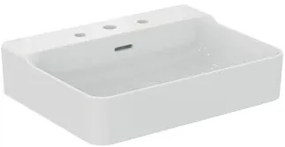 Ideal Standard Conca T378801 Lavabo sospeso o Appoggio 60x45 tre Fori con troppopieno Bianco