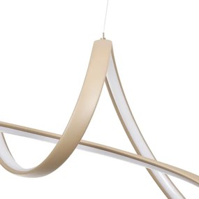 Brilagi-LED Lampadario dimmerabile a sospensione TWISTER LED/60W/230V 3000-6000K beige + telecomando