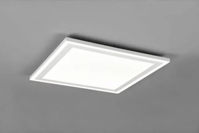 Plafoniera  carus led quadrata bordo bianco r67214331