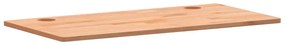 Piano per scrivania 100x50x1,5 cm in legno massello di faggio