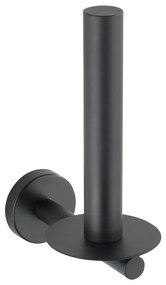 Porta carta igienica da parete in acciaio inox nero opaco Bosio - Wenko