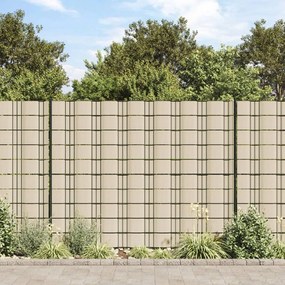 Recinzione Frangivento 4 Pz İn Pvc 35x0,19 M Crema /