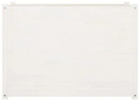 Fioriera da Giardino Bianca 100x50x70 cm Legno Massello di Pino