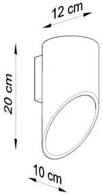 Applique PENNE 20 1xG9/40W/230V nero