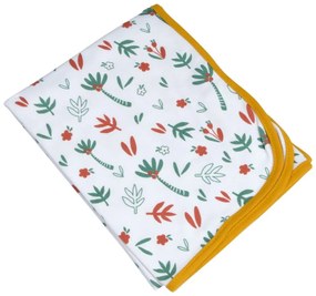 Coperta per bambini bianca in cotone 75x75 cm Savannah – Bébé Douceur