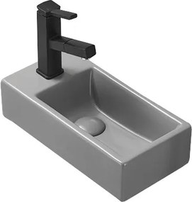 Mexen Inez lavabo da appoggio destro 40 x 20 cm, grigio chiaro opaco - 21484061R