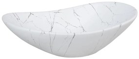 COMAD UN-LENA-MW17 - Lavabo da appoggio LENA 61,5x36 cm ceramica bianco opaco