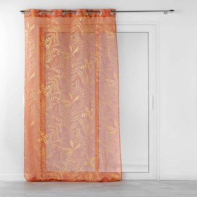 Tenda in voile arancione 140x280 cm Belflor - douceur d'intérieur
