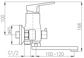 RAV Slezák SA051.5 - Miscelatore per vasca SAZAVA cromo lucido