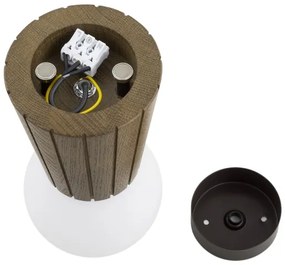 Argon 8974 - Plafoniera da bagno VOLANTE 1xG9/6W/230V IP44 Ø 12 cm marrone