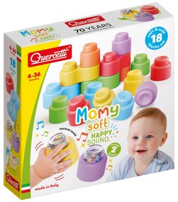 Momy Soft Happy Sound - mattoncini morbidi + 2 mattoncini sonori - 18 pz