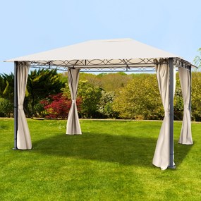 TOOLPORT Gazebo da giardino Paradise Premium crema, 3x4m - (300114)