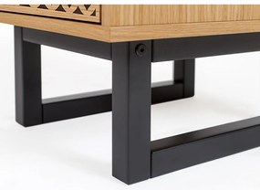 Cassettiera in rovere Camden Diamond, 40 x 123 cm Mora - Woodman