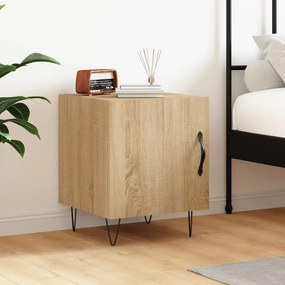 Comodino Rovere Sonoma 40x40x50 Cm İn Legno Multistrato /