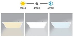 Pannello LED dimmerabile da incasso con telecomando ZEUS LED/40W/230V 4000K