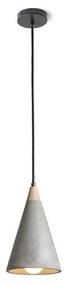RED - Design Rendl - R12380 - Lampadario su corda HEIDI 1xE27/28W/230V cemento/legno