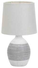 Lampada da tavolo grigio chiaro con paralume in tessuto (altezza 35 cm) Ambon - Candellux Lighting