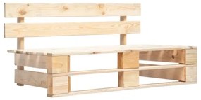 Panca da Giardino su Pallet in Legno