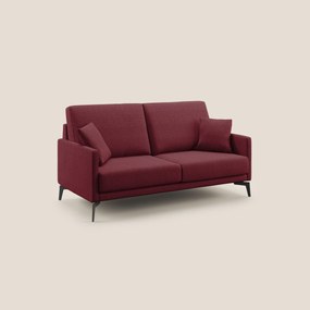Saturno divano moderno in tessuto morbido impermeabile T03 rosso 140 cm