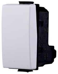 ETTROIT Interruttore 1P 16A Unipolare Colore Bianco Compatibile Con Bticino Matix