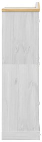 Armadio corona bianco 102x52x186 cm in legno massello di pino