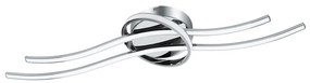 Plafoniera LED Selvina argento IP20 bianco caldo EGLO