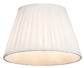 Paralume plissettato bianco 25/16,5 cm