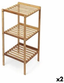 Scaffale Confortime Naturale Bambù 35 x 35 x 76,2 cm (2 Unità)