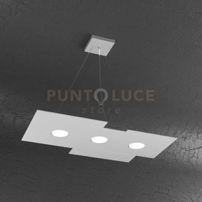 Plate sospensione 3 luci grigio 1129-s3 r-gr