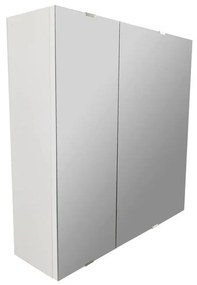 Specchio contenitore Essential bianco in truciolare SENSEA, 2 ante apertura da destra e sinistra P 17 x L 58 x H 58 cm