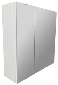Specchio contenitore Essential bianco in truciolare SENSEA, 2 ante apertura da destra e sinistra P 17 x L 58 x H 58 cm