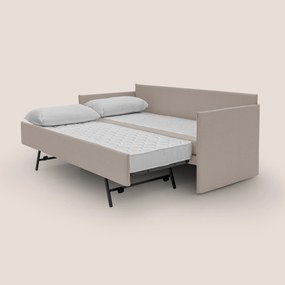 Tortona Divano duplex con doppio letto in tessuto simil cotone impermeabile T13 panna