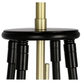 Lampada da terra nera (altezza 154 cm) Tegola - Candellux Lighting