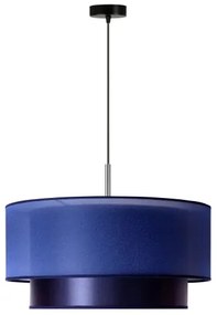 Duolla - Lampadario a sospensione con filo NANTES 1xE27/15W/230V diametro 45 cm blu/argento