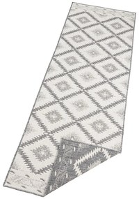 Tappeto da esterno grigio e crema , 80 x 350 cm Malibu - NORTHRUGS