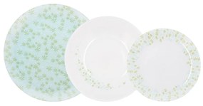 Servizio di Piatti Luminarc Athenis Bianco Verde Vetro (18 Pezzi)