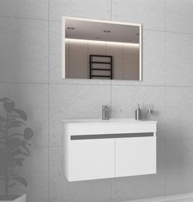 Specchio Figaro 80 cm bianco – 80x2x80 cm