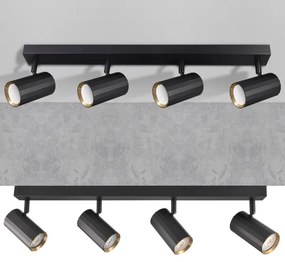 Faretto NICEA 4xGU10/10W/230V nero