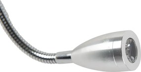 Applique da parete moderna bianca con paralume floreale in velluto - Brescia