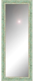 Specchio rettangolare in legno verde 125 x 40 cm